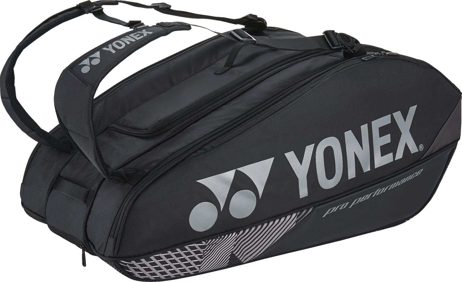 YONEX プロパフォーマンス バッグ 黒 Yonex Pro Racquet 6 Pack Bag Black | Tennis Warehouse